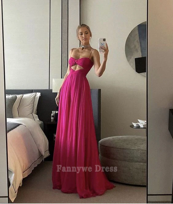 Vestido de noche elegante con tirantes finos, corte A, sexy, formal, para dama de honor, para fiesta de graduación